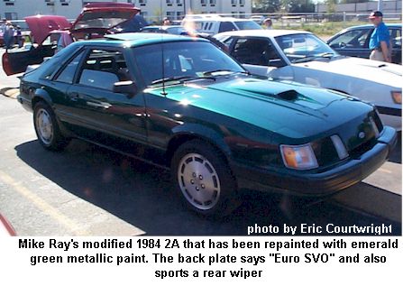 Mike Rays emerald green 1984 SVO