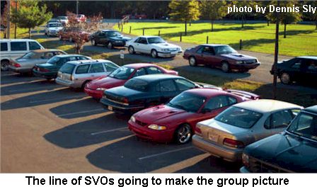 The line of SVOs going to the group picture