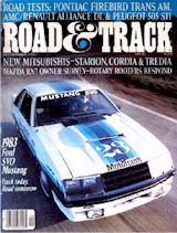 82 Road and Track Cover with Prototype Mustang SVO