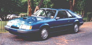 Paul Becker's 1986 Teal Mustang SVO as it looks today (17099 bytes)
